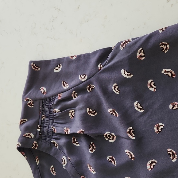 Women's Large Cap Sleeve Blouse Purple - Picture 4 of 5